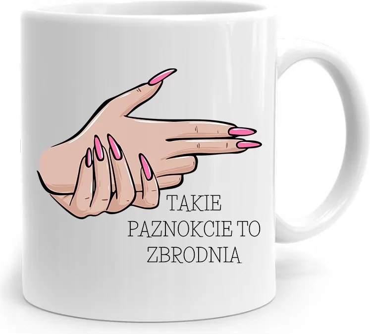 Bögre Ajándék Kozmetikusnak Ilyen Körmökkel, fényképes nyomattal