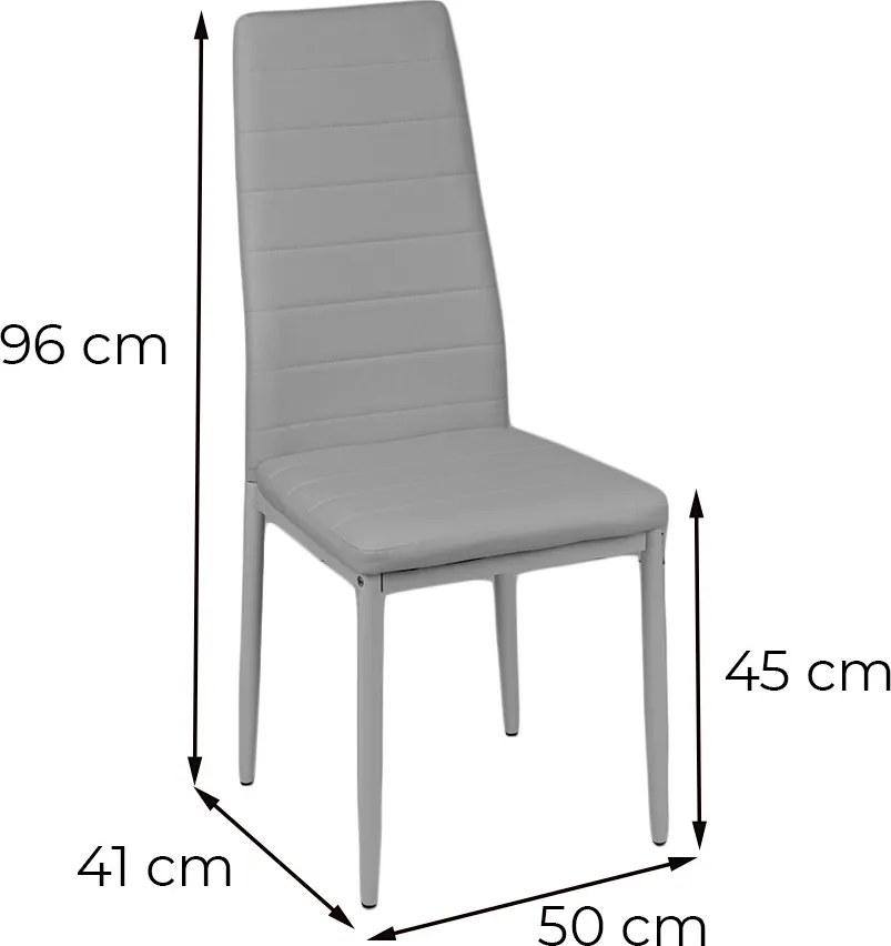Mezza 4+1 étkező garnitúra bézs-szürke