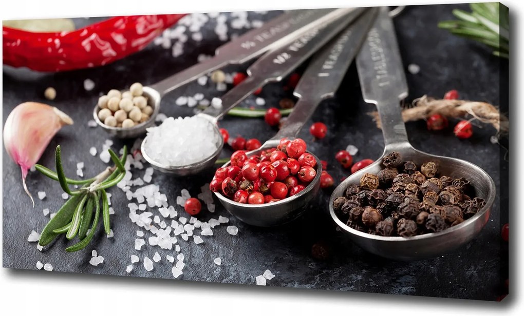 Vászonkép Gyógynövények és fűszerek 100x70 cm
