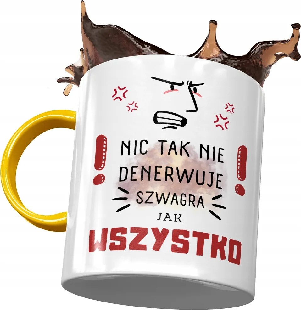 Sárga Bögre Sógornak Születésnapra Ajándék Nyomtatott Fotóval