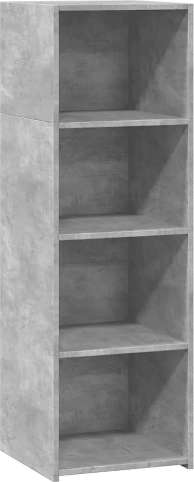 vidaXL betonszürke szerelt fa magasszekrény 40 x 41 x 124 cm