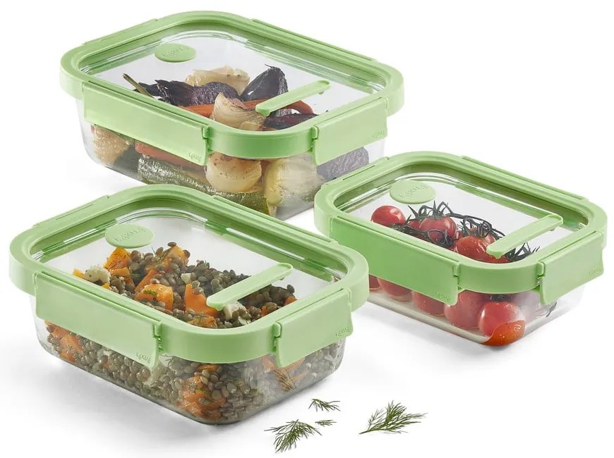 Élelmiszertartó doboz szett 3 db-os – Lékué