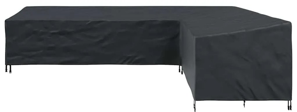 Kültéri bútorhuzat Fekete 330 x 255 x 80 cm 420D Oxford Szövet