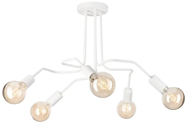 Felületre szerelhető csillár  MATYLDA 5xE27/60W/230V fehér