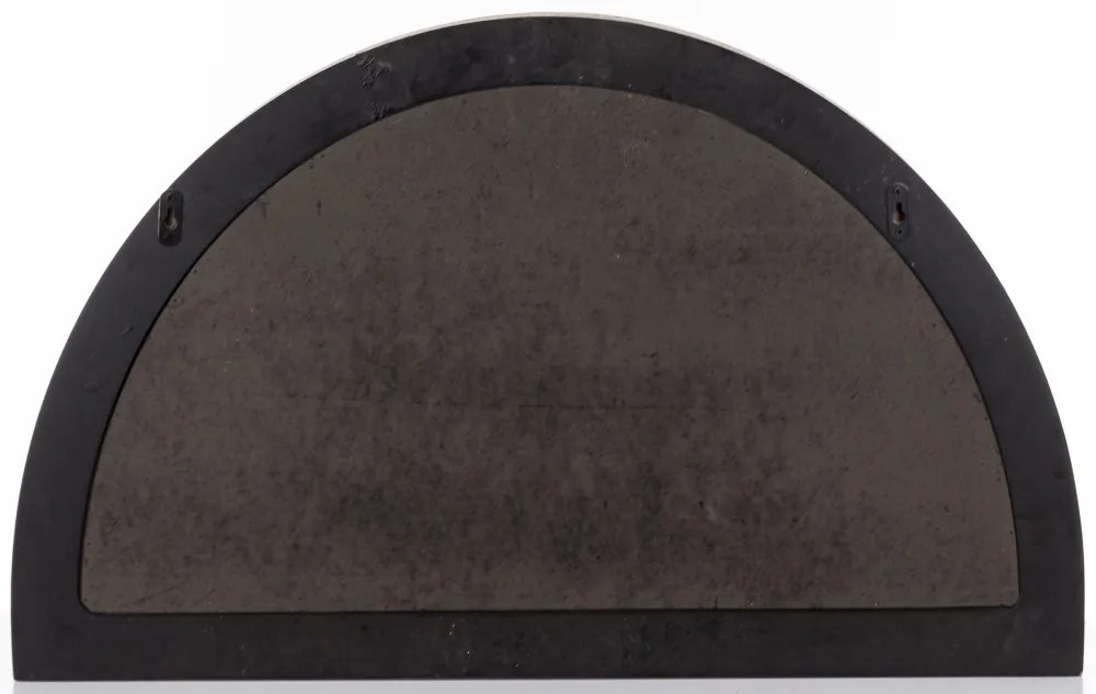 Félkör formájú barna-krém vintage koptatott fém-fa faldekoráció 50x81x4,5cm