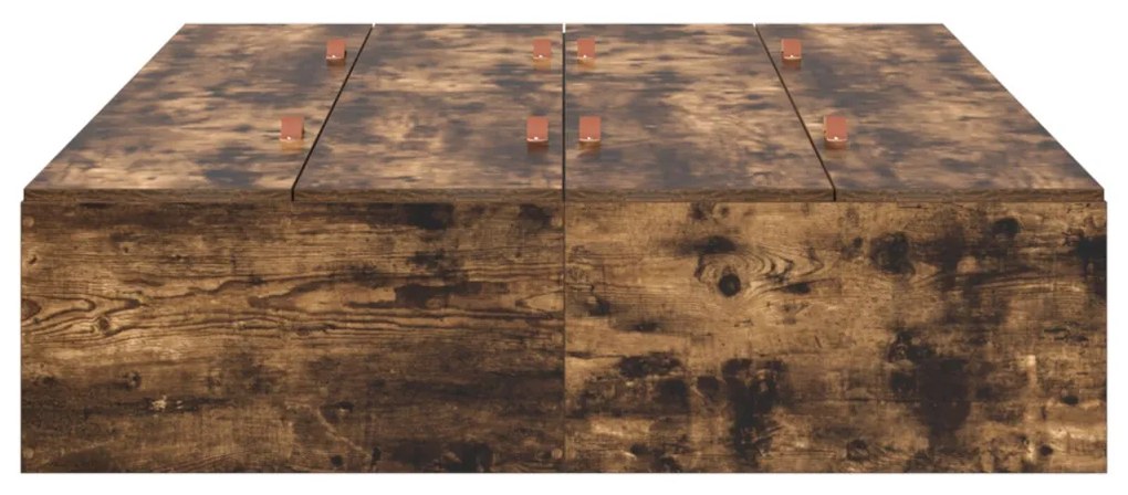 Tárolós Ágykeret Füstölt Tölgy 120x200 cm