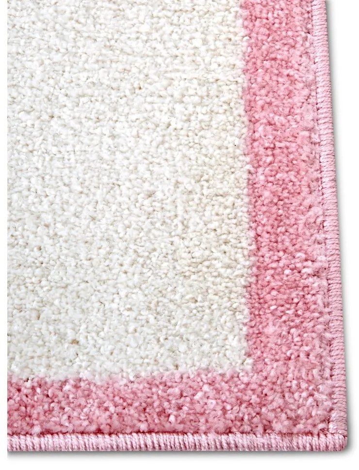 Fehér-rózsaszín gyerek szőnyeg 120x170 cm Bouncy – Hanse Home