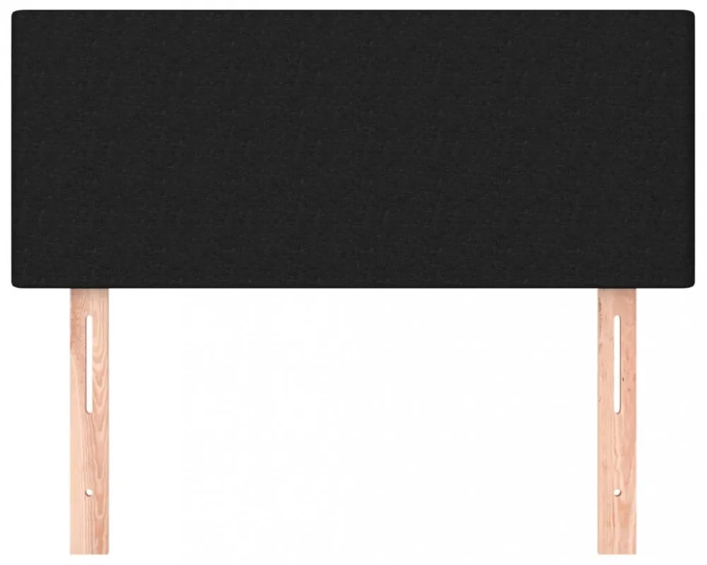 fekete szövet fejtámla 100x5x78/88 cm