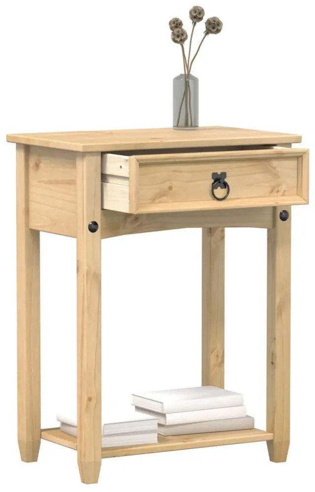 Corona tömör fenyőfa konzolasztal 55 x 35 x 73 cm
