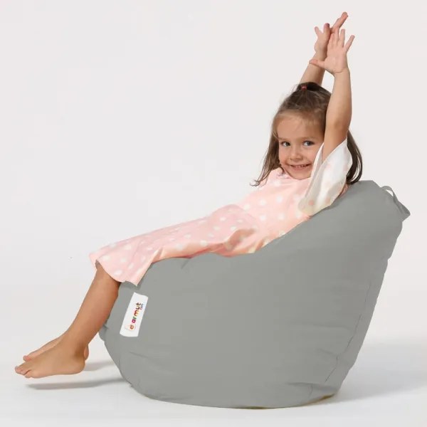 Babzsák 60x60 cm szürke