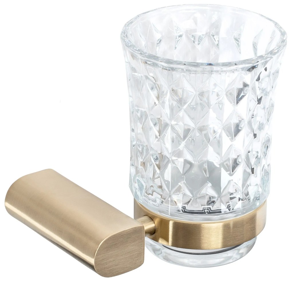 Fürdőszobai pohár Brushed Gold 322224B