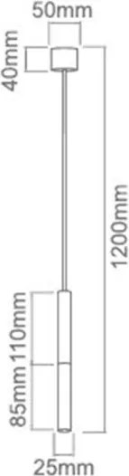 Open Design OR80834 - SLIMI kábeles függőlámpa 1xG9/3,5W/230V fehér