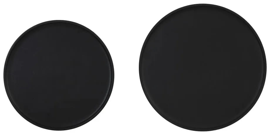 Kerek tárolóasztal szett 2 db-os ø 43 cm Tobias – Light &amp; Living
