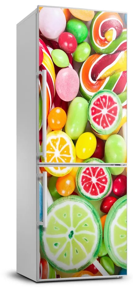 Hűtőre ragasztható matrica Színes cukorka FridgeStick-70x190-f-82636061
