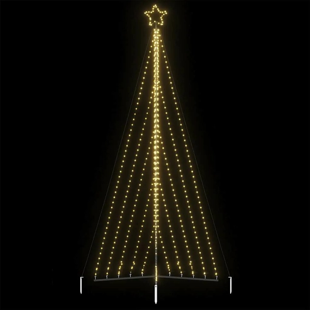 meleg fehér LED karácsonyfa 570 LED 399 cm