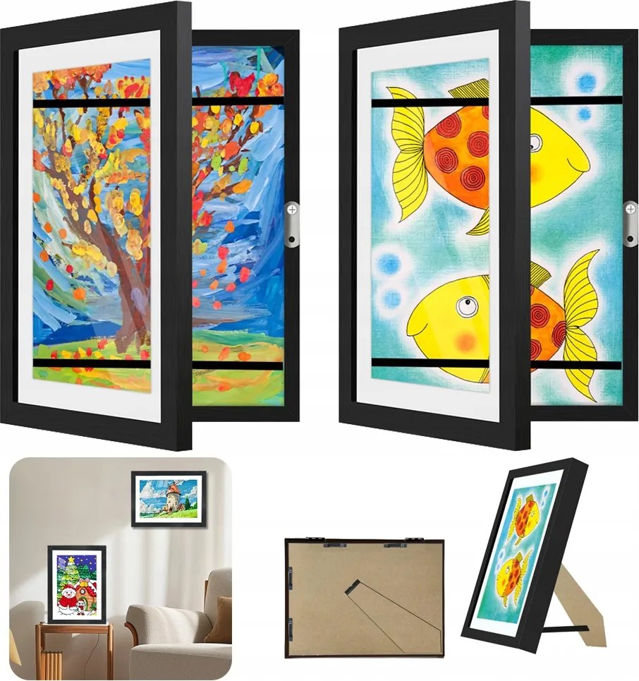 2 Db A4-ES Képkeret A Kitöltéshez És A Felakasztáshoz Display Keret