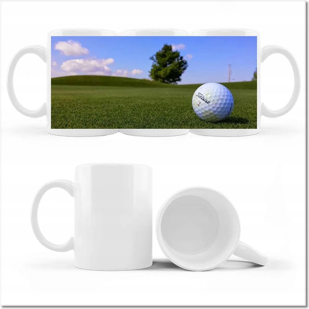 Fotó bögre Golf játék Labda a mezőn