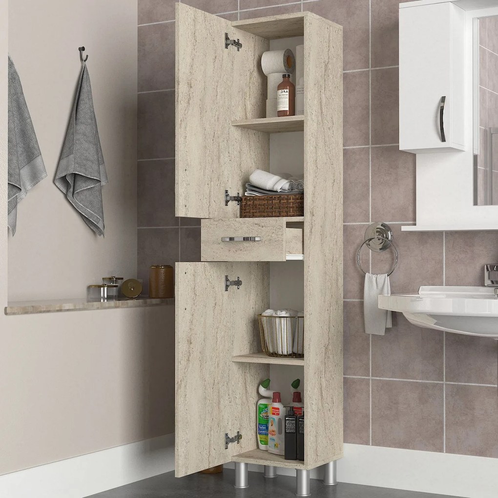 Fürdőszoba szekrény Selin 2 Doors 1 Drawer