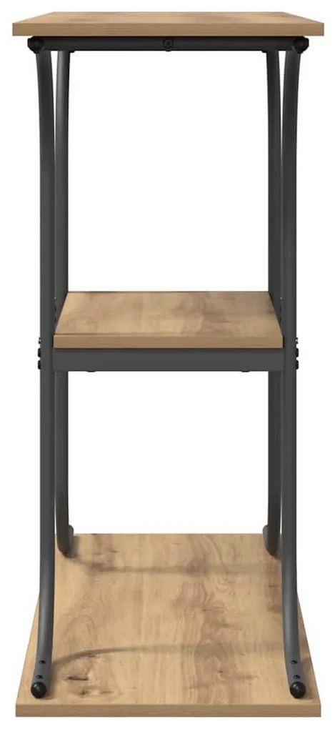 Konzolasztal kézműves tölgy 101 x 35 x 80.5 cm Faanyag