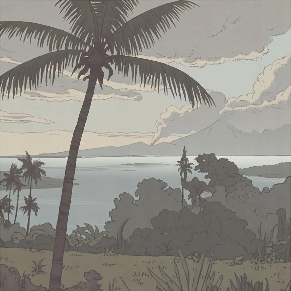 Stílusos Dekoratív fotótapéta Flizelin Egzotikus tájkép 250x250 Ragasztó