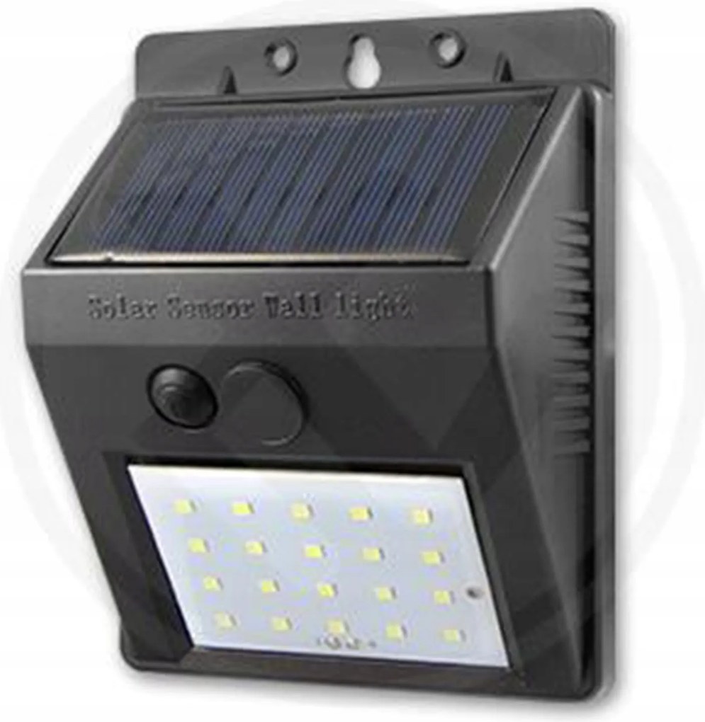 Napelemes Led kerti lámpa Kültéri homlokzati lámpa 3W IP65 érzékelő