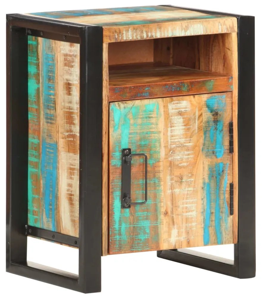 vidaXL tömör újrahasznosított fa éjjeliszekrény 40 x 35 x 55 cm