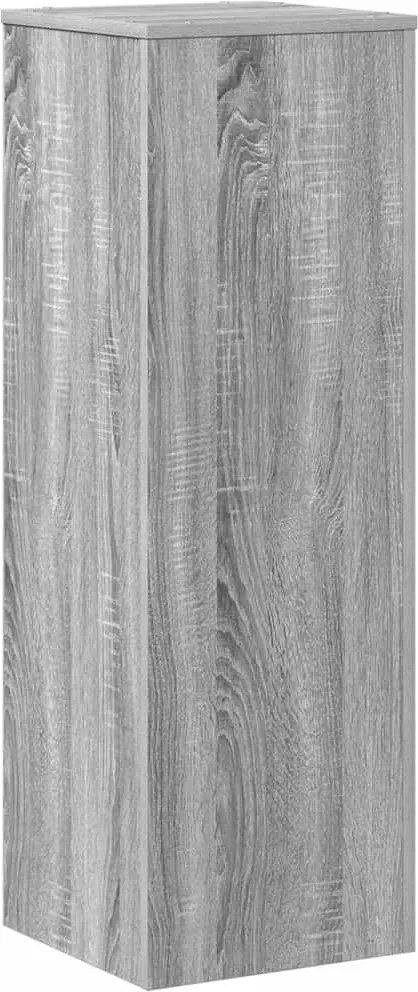 vidaXL szürke sonoma színű szerelt fa növényállvány 33 x 33 x 100 cm