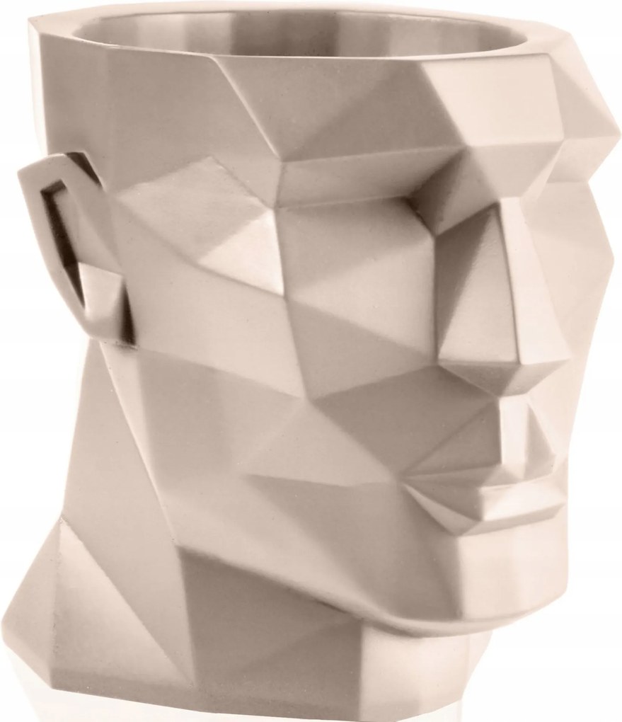 Apollo Világosbézs Poli Virágcserép 12 cm Figura