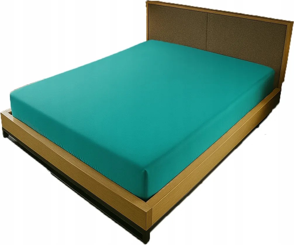 Gumis Jersey Lepedő 200X200 Türkizkék