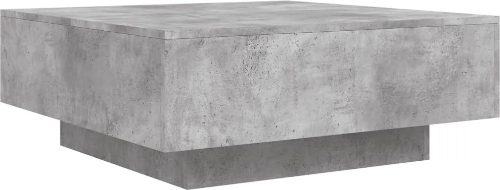 vidaXL betonszürke szerelt fa dohányzóasztal 80 x 80 x 31 cm