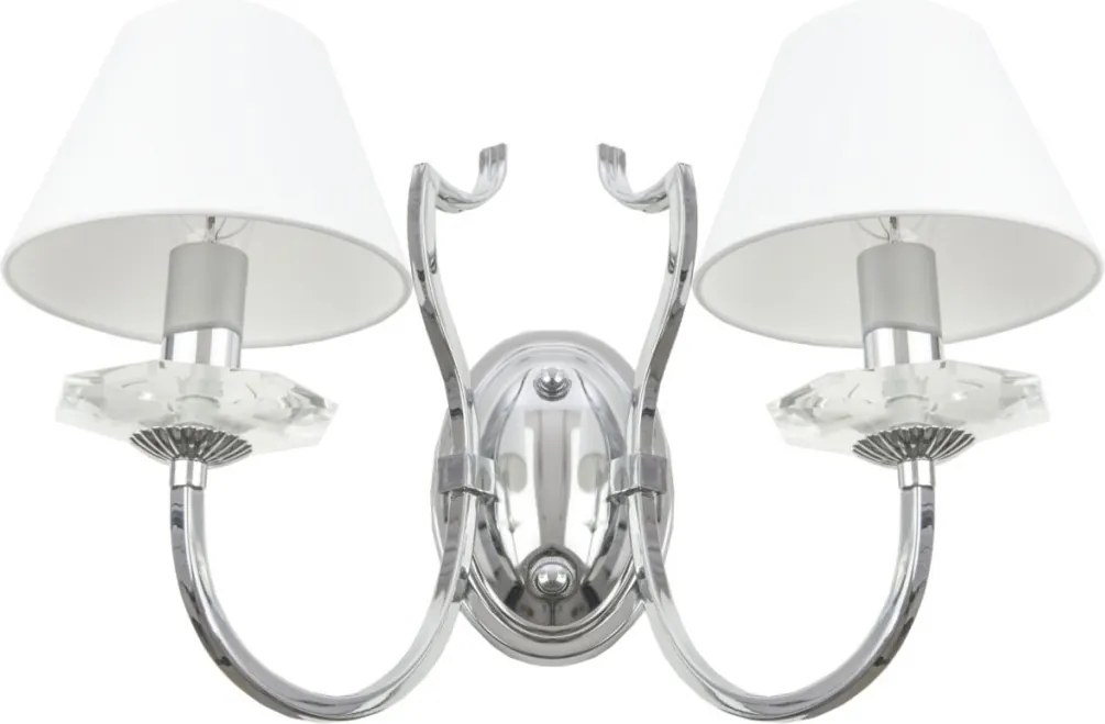 Cosmolight RIGA W02779CH-WH Plafonlámpa 2x40W/E14 IP20