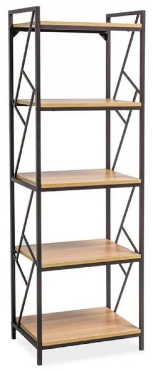 Tablo R5 180cm Könyvespolc Tölgy - Sötétbarna