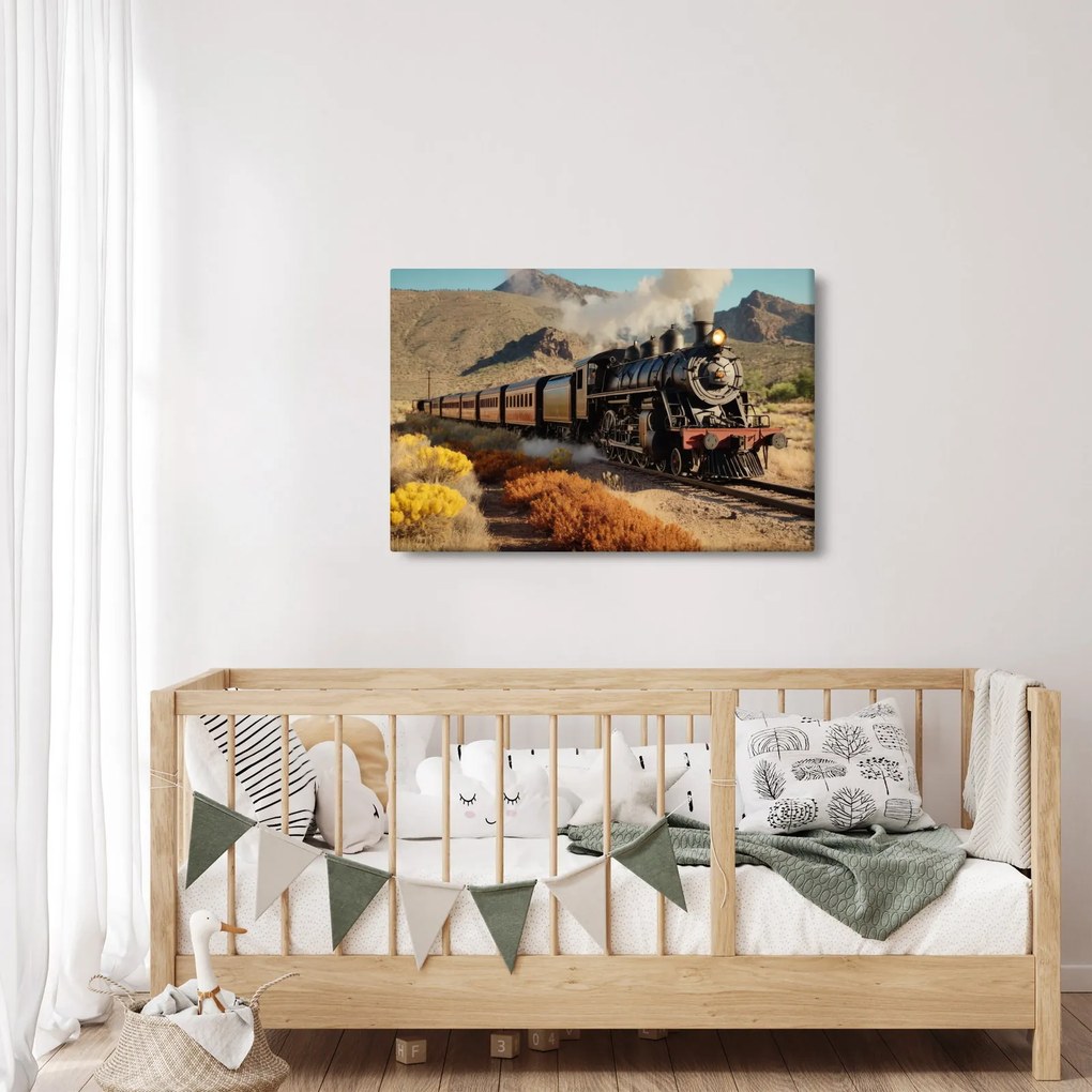 Kép - Gőzmozdony (90x60 cm)