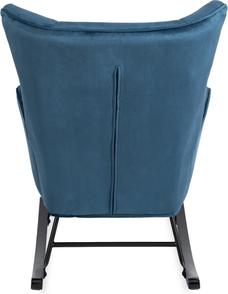 Hintafotel sötétkék bársony kárpittal – JACKSON