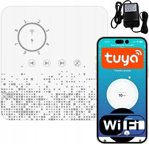 Kerti öntözés vezérlő Tuya WiFi 8 zónás Auto Timer