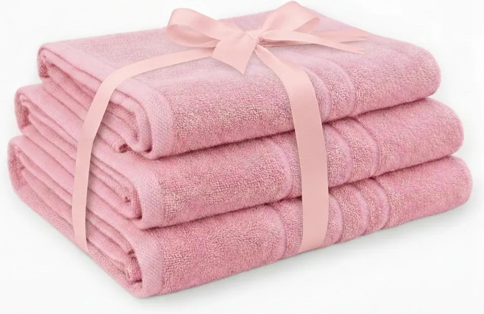 Pamut fürdőlepedő szett ajándékba 100x150+ 70x140+ 50x90