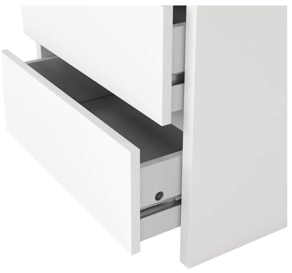 Fehér éjjeliszekrény Next – Tvilum