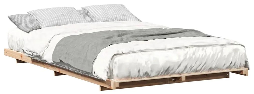 Földi ágykeret Barna 120 x190 cm Tömör fenyőfa