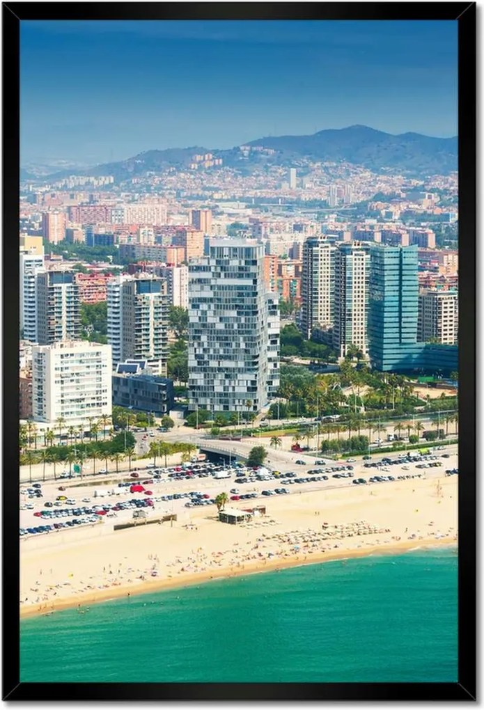 Poszterek keretben 40x60 Barcelona Panoráma