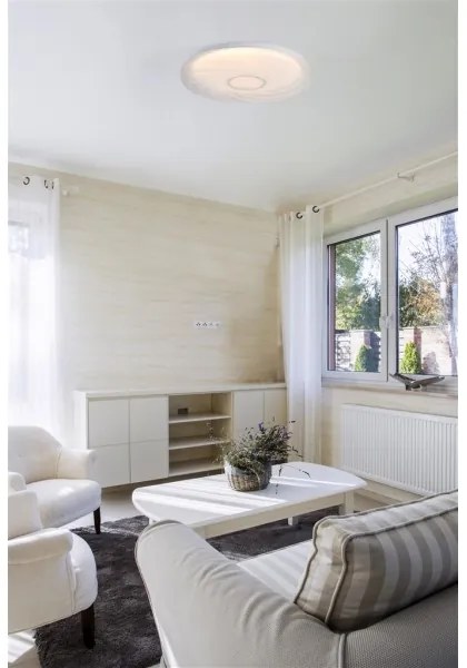 Searchlight 97010-39WH -LED mennyezeti lámpa AURA LED/24W/230V 3000K átm. 38,5 cm