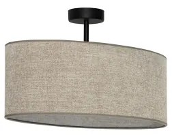 Duolla - Felületre szerelhető csillár OVAL 1xE27/15W/230V barna