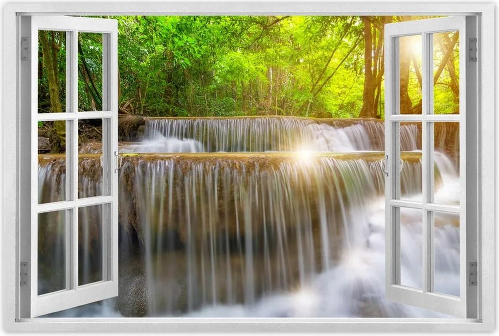 Poszterek 60x40 Ázsiai tájkép Vízesés