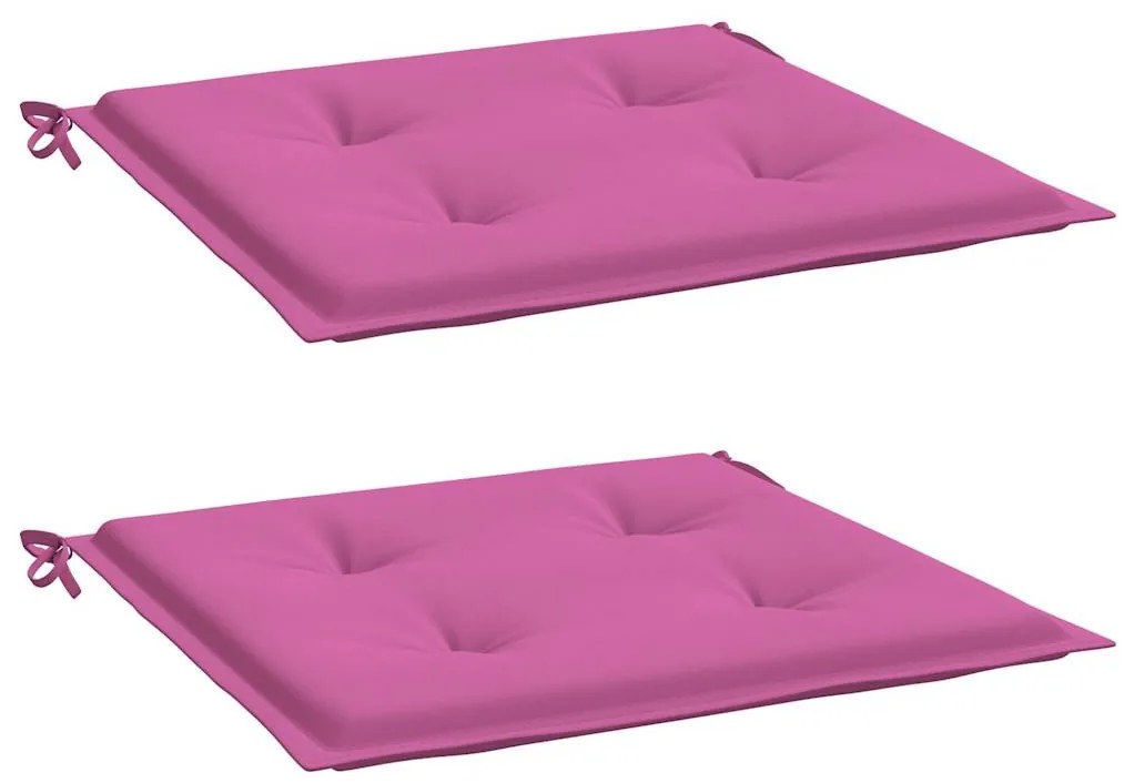 2 db rózsaszín szövet székpárna 50x50x4 cm