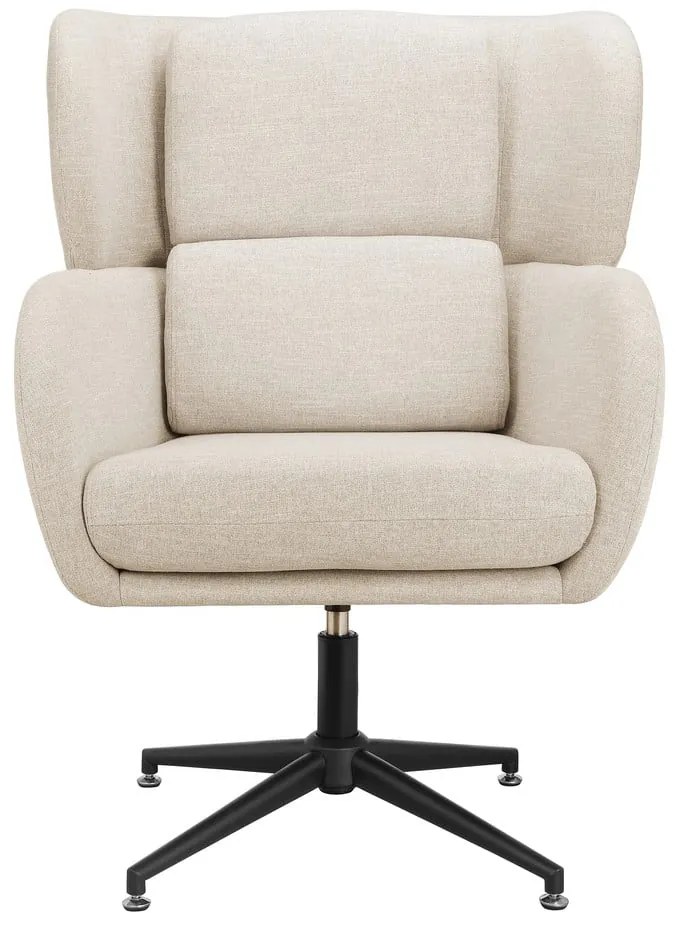 Fehér bársony füles fotel Vanessa – Støraa