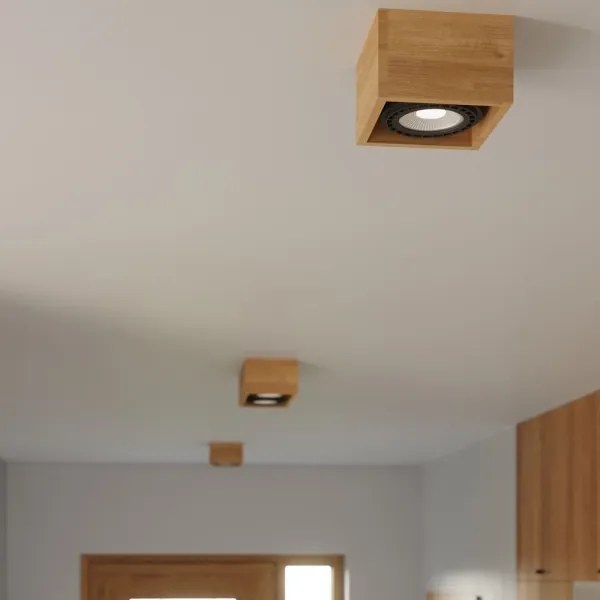 Sollux SL.0916 - Mennyezeti lámpa QUATRO 2xGU10/40W/230V bükkfa