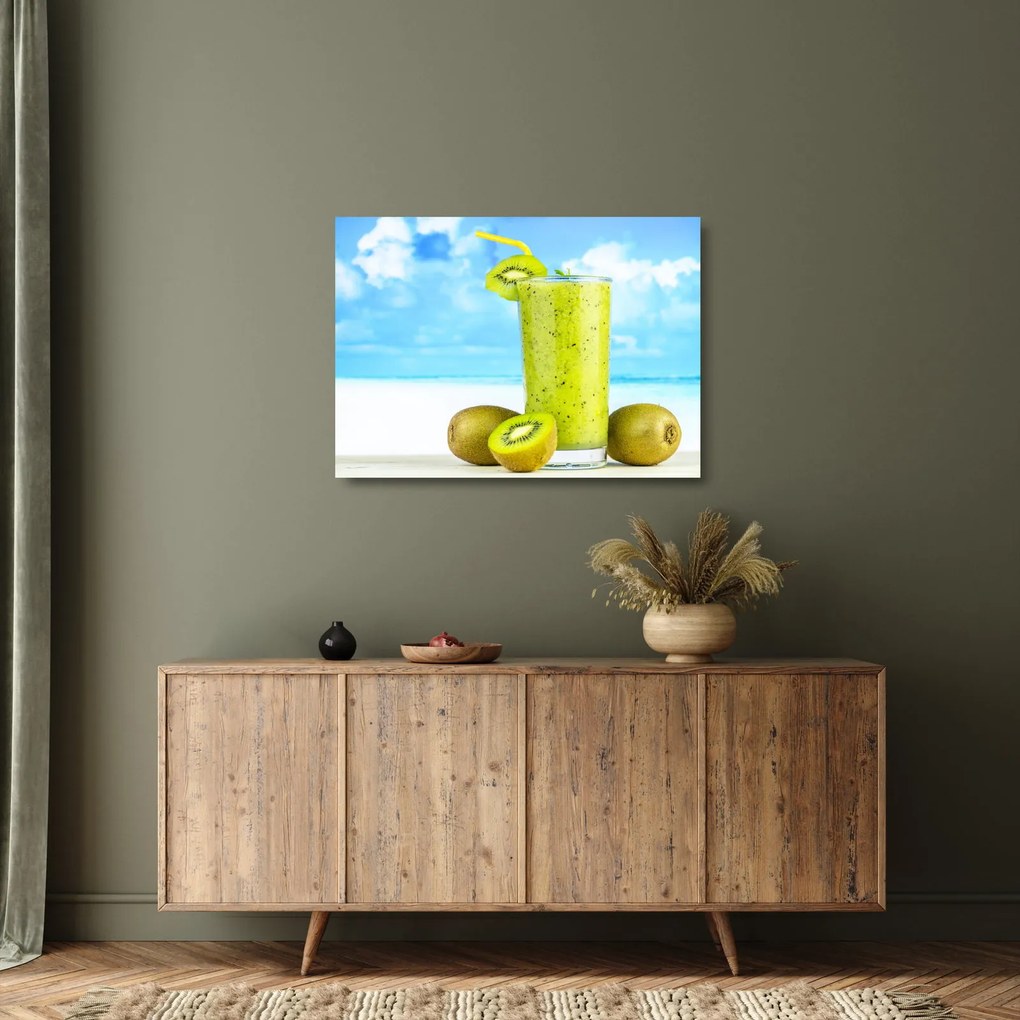 Kép - kiwi smoothie (üvegen) (70x50 cm)