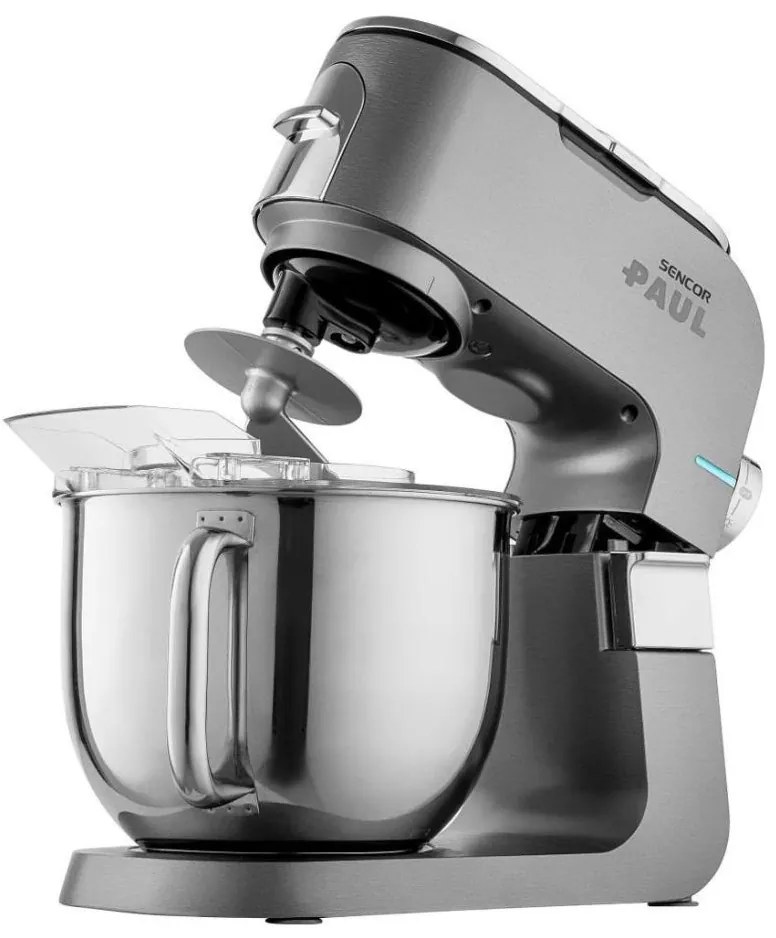 Sencor konyhai robotgép 1700W, rozsdamentes tál, matt króm kivitel