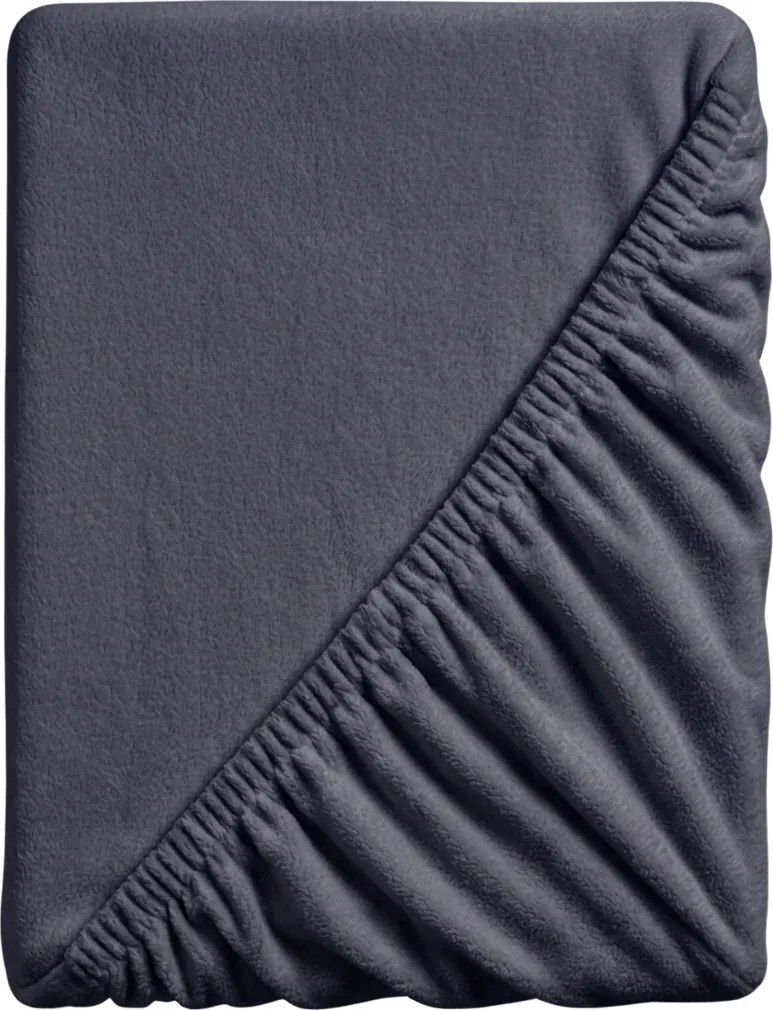 Mikroszálas lepedő SOFT BRONE 90x200 cm antracitszürke