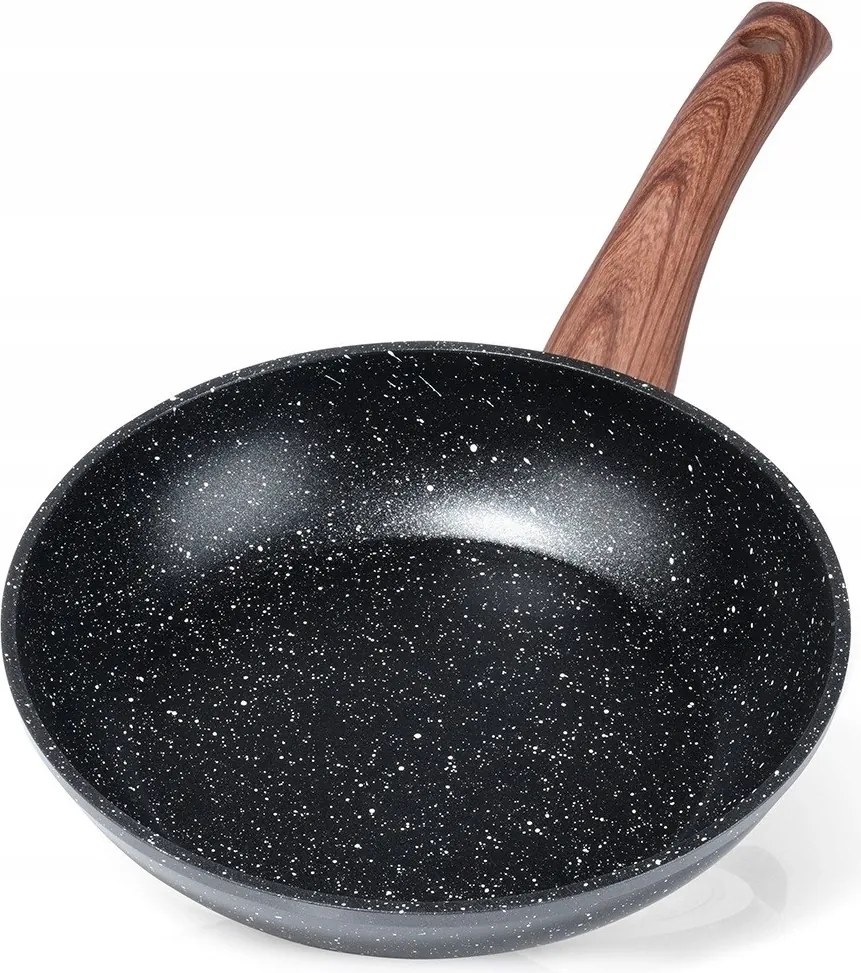 Tapadásmentes gránit serpenyő 20 cm Vilde Black&amp;Wood Indukciós