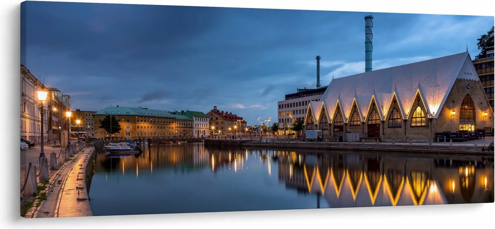 Vízcsatorna képe - Göteborg (120x50 cm)